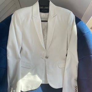 Zara White Blazer
